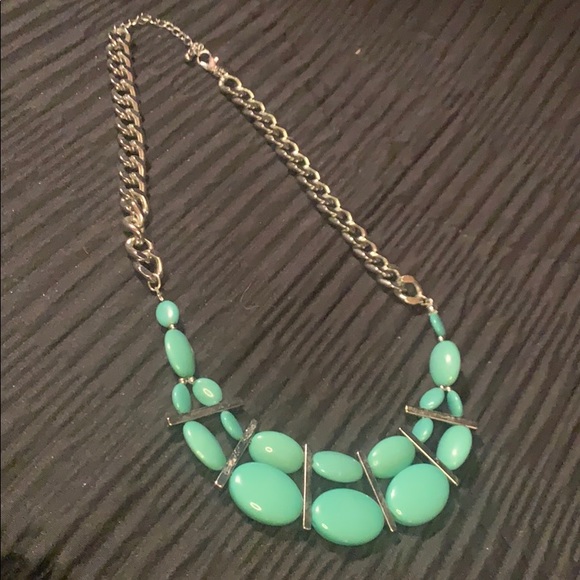 Turquoise + Silver Necklace - Picture 1 of 1